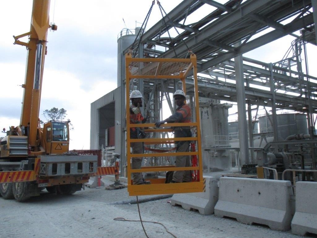 Crane Lift Man Cage with Roof - Two People