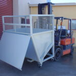 Forklift Recycling Dump Bin