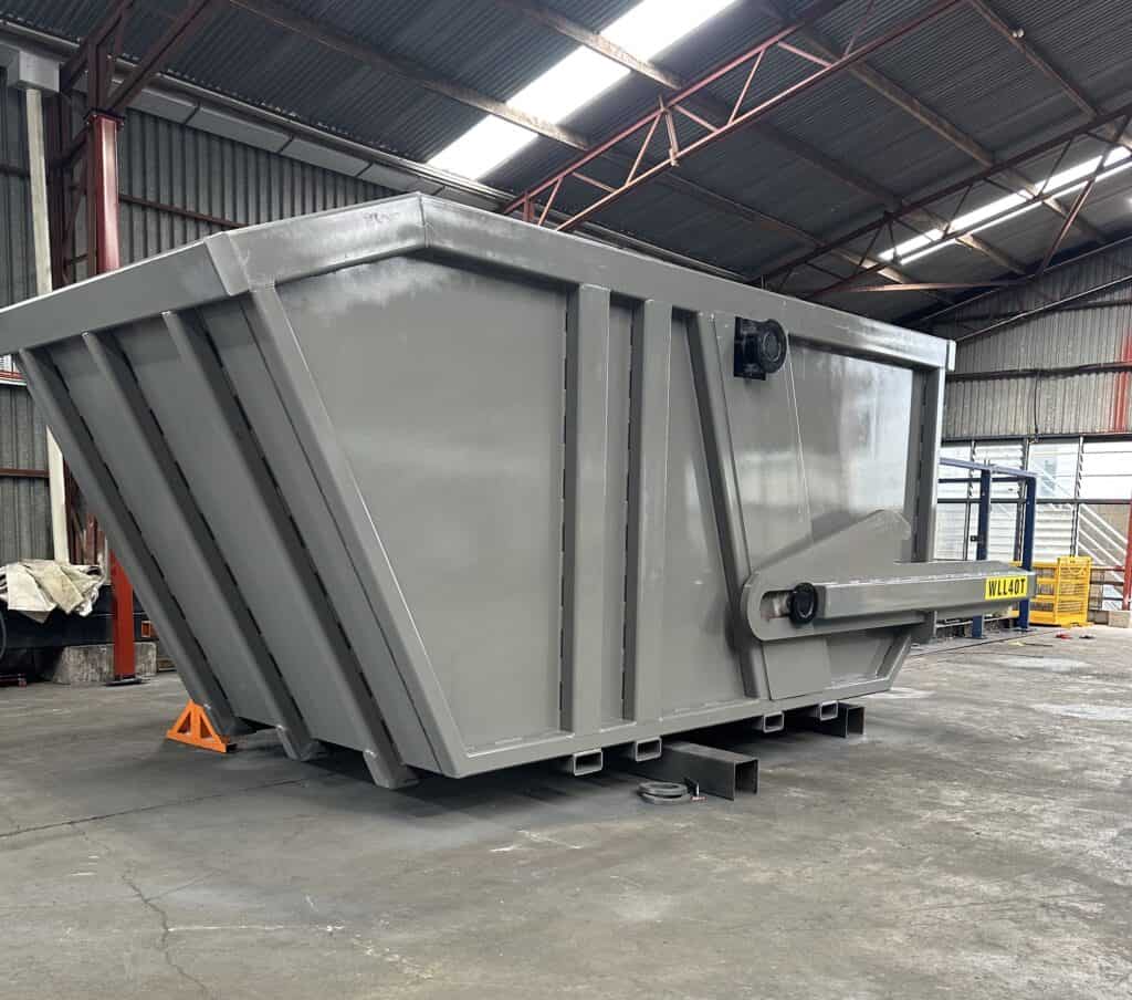 Bremco 40 Tonne custom site bin for Snowy Hydro 2.0 project.